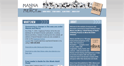 Desktop Screenshot of mannaandmercy.org